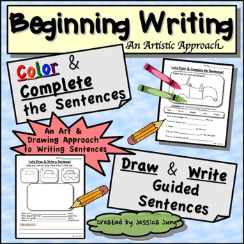 Preview of Beginning Writing: Draw and Write Sentences