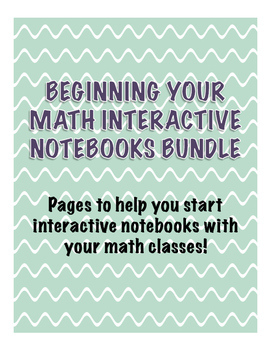 Preview of Beginning Your Math Interactive Notebooks Bundle