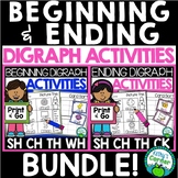 Beginning and Ending Consonant Digraph Activities and Work