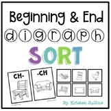 Beginning and Ending Digraph Word Sort Station: ch, sh and th