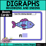 Beginning and Ending Digraphs Phonics Boom Cards - Type th