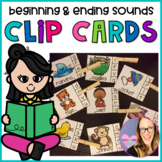 Beginning and Ending Sound Clip Cards Independent Work