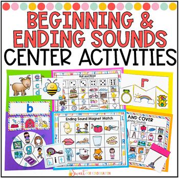 Preview of Beginning and Ending Sounds Phonemic Awareness Centers and Phonics Activities