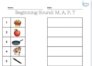 Preview of Beginning and Middle Letter Sounds