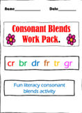 Beginning consonant blends cr, br, fr, dr, tr