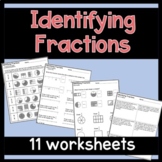 Beginning fraction worksheets | Identifying Fractions Worksheets