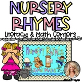 Beginning of Kindergarten Nursery Rhyme Math Literacy Centers