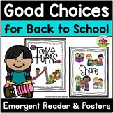 Beginning of School Emergent Reader: Good Choices for Back