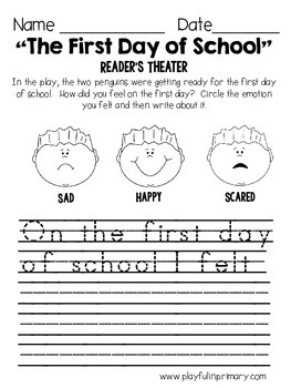 Reader's Theater Plays: Beginning of School: 2 Person Play | TpT