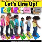 Beginning of School Year LINE UP FLOOR GUIDES Colors