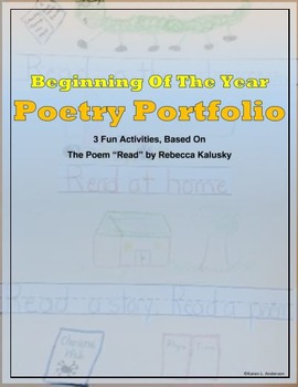 Preview of Beginning of The Year Poetry Portfolio