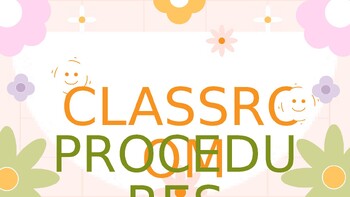 Preview of Beginning of Year Classroom Procedures and Routines