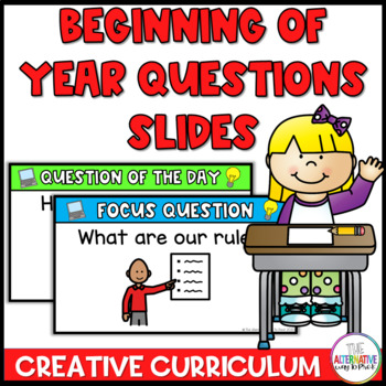 Preview of Beginning of Year Question Slides Curriculum Creative