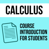 Beginning of Year Document - Calculus 1