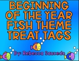 Beginning of Year Fish Theme Student Gift Treat Tags