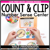 Beginning of Year Kindergarten Math Center FREEBIE | Count