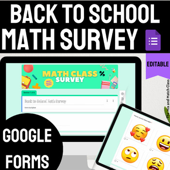 Preview of Beginning of Year Student Math Survey