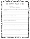 Beginning of Year Student Questionnaire