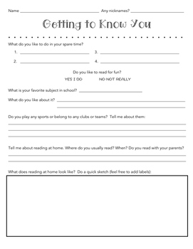 Beginning of Year Student Survey by Paper Darling Printables | TpT