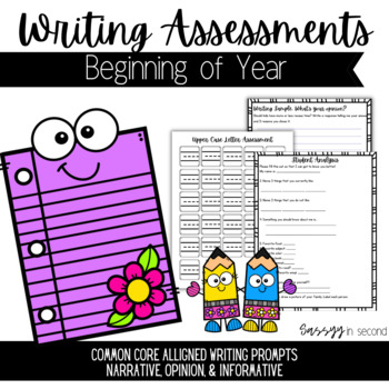 Preview of Beginning of Year Writing Benchmark Assessments Common Core