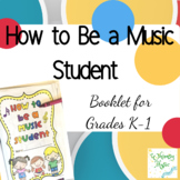 Beginning of Year in Music: How to Be a Music Student Book