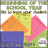 Beginning of the School Year | Get to Know You | All About