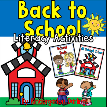 Preview of Beginning of the School Year Literacy Activities & Readers for Kindergarten