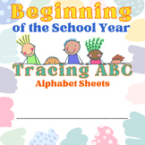 Beginning of the School Year Tracing ABC Alphabet Sheets