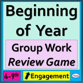 Beginning of Year 4th - 9th Grade Math Review Group Game B