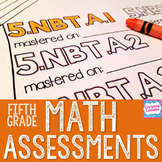Beginning of the Year 5th Grade Math Assessments BUNDLE