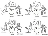 Beginning of the Year ABC Coloring Sheet Introduction / Re