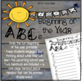 Beginning of the Year ABCs