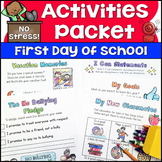 First Day of School Activities for 3rd Grade {First Week of School 3rd Grade}