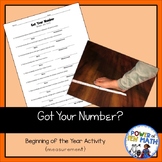 Beginning of the Year Activity: Got Your Number? {practici