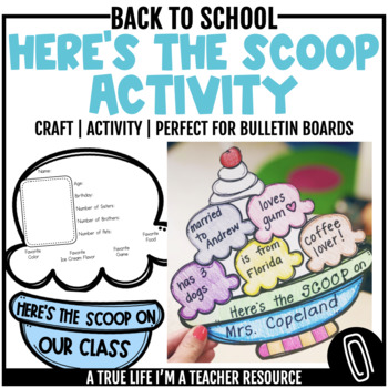Preview of Beginning of the Year Activity - Here's the Scoop On
