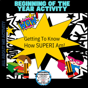 Preview of All About Me | Superhero | Beginning of the Year Introductions