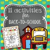 Beginning of the Year Back-to-School Booklet/Package for S