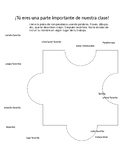 Spanish-Beginning of the Year Building Community Puzzle Pi