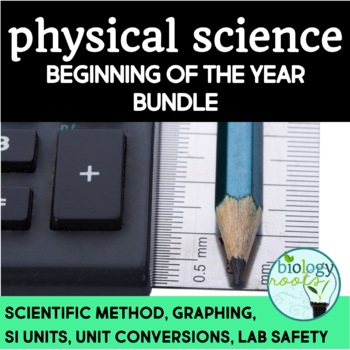 Beginning of the Year Bundle for Physical Science