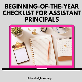 Preview of Beginning-of-the-Year Checklist for Assistant Principals