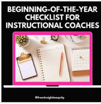 Preview of Beginning-of-the-Year Checklist for Instructional Coaches