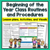 Beginning of the Year - Classroom Routines & Procedures Le