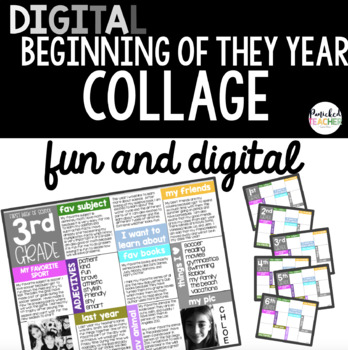 Preview of Beginning of the Year Collage DIGITAL