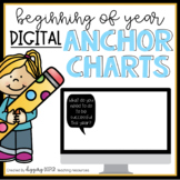 Beginning of the Year DIGITAL Anchor Charts