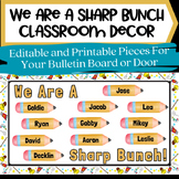 Beginning of the Year Door Decor Template-We Are A Sharp Bunch