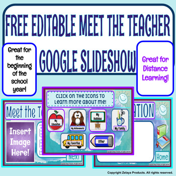 Preview of Beginning of the Year-Editable Meet the Teacher Google Slides