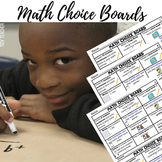 First Grade Math Center Choice Boards