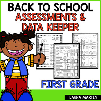 Preview of Beginning of the Year First Grade Math Assessment Activities - Back to School 