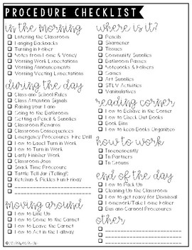 Beginning of the Year Forms by Garden Pea Designs | TpT