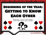 Beginning of the Year- Getting to Know Each Other Question